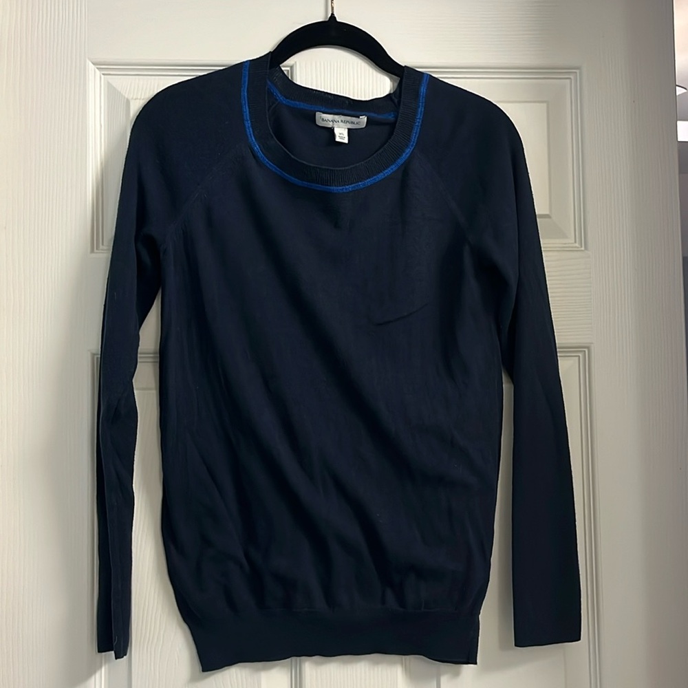 Navy Blue Crewneck Sweater